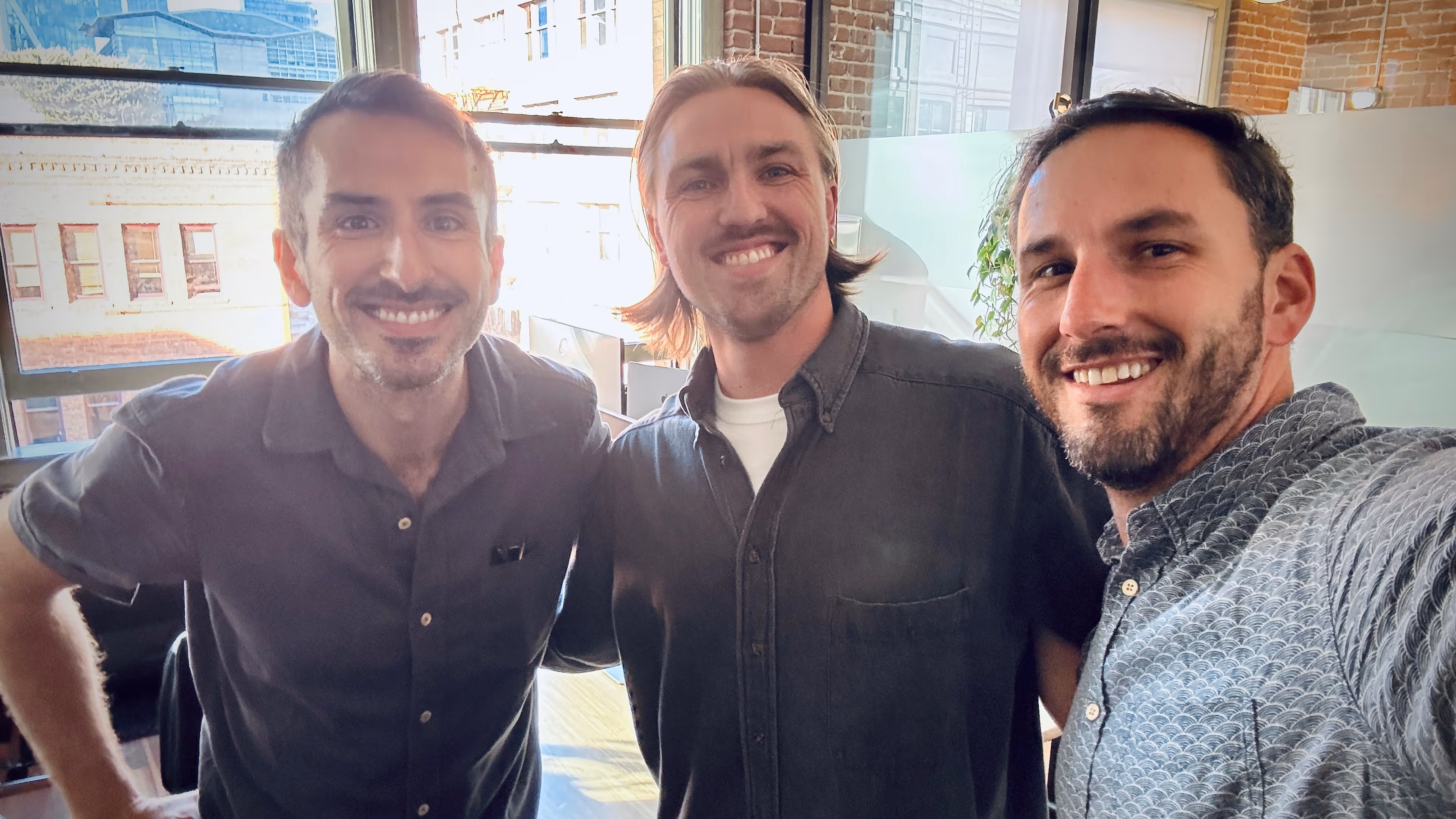 The Sequin team. From left to right: Anthony Accomazzo, Carter Pedersen, Eric Goldman.