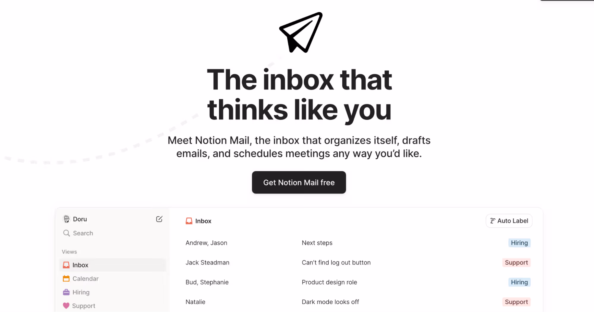 Notion Mail desktop app